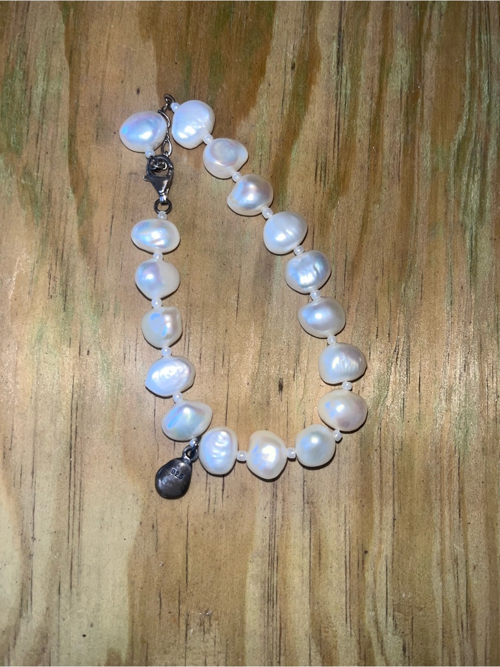 Freshwater Pearl Bracelet in White - Unbranded